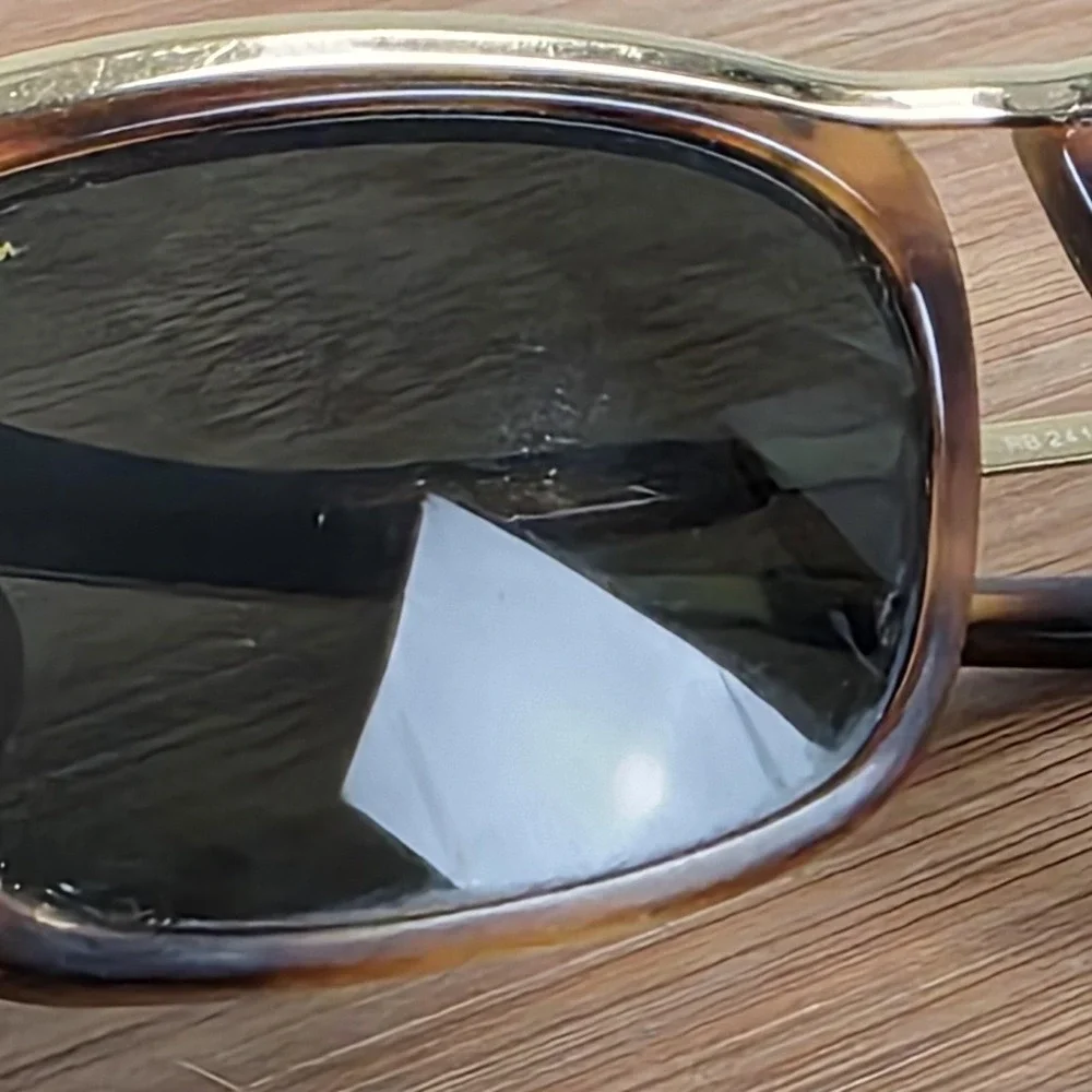 Ray-Ban RB 2419 Olympia Sunglasses Mens 56-14-140 Brown Green Tinted Square